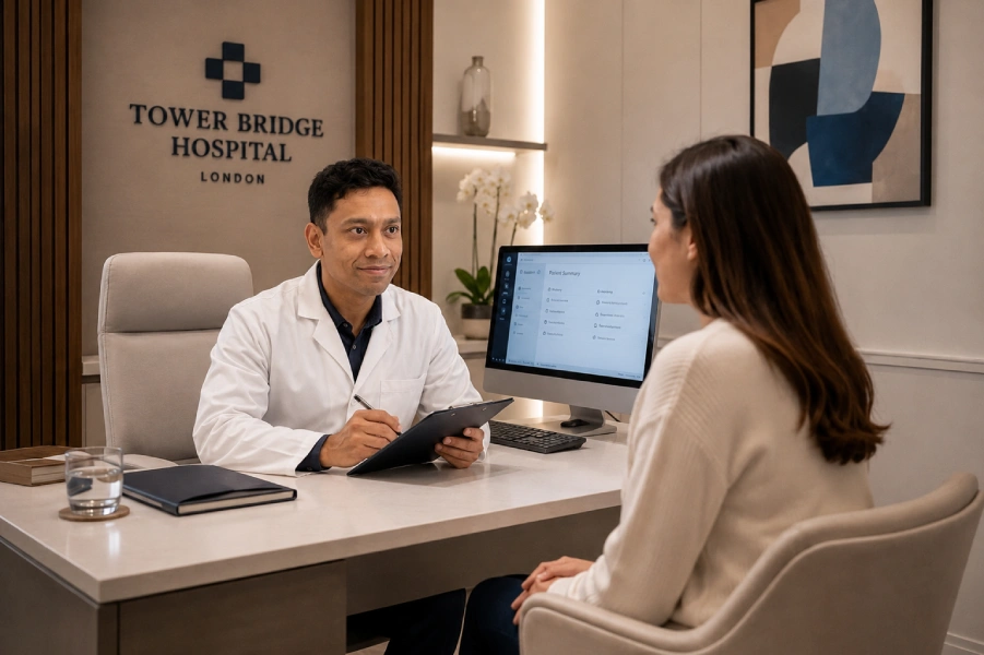 Private GP consulting room